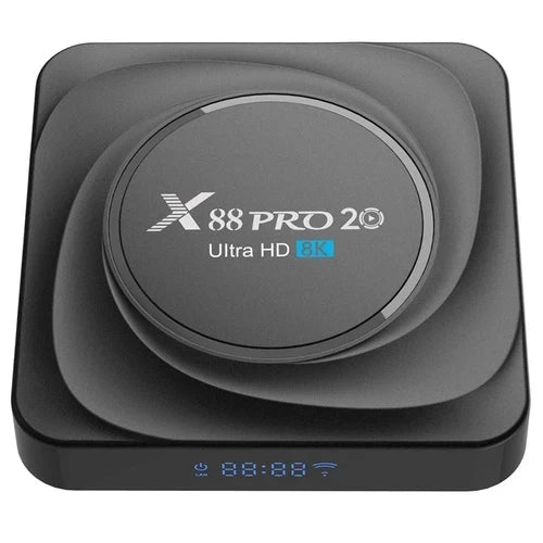 Smart TV Box X88 PRO 20 8K Ultra HD 8GB RAM + 64GB ROM Android 11.0, RK3566