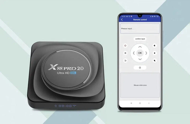 Smart TV Box X88 PRO 20 8K Ultra HD 8GB RAM + 64GB ROM Android 11.0, RK3566