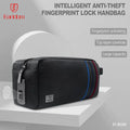 Çantë dore anti-theft Earldom BG09, me fingerprint lock, lëkurë premium