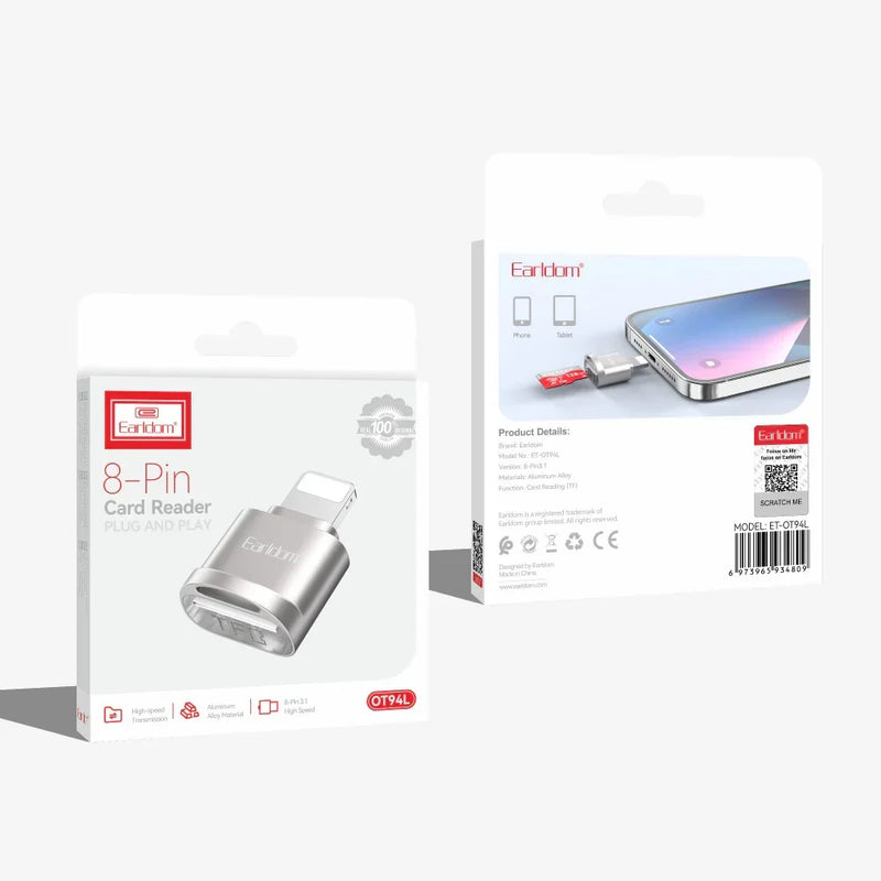 Earldom OT94L- Card Reader Lightning per iPhone