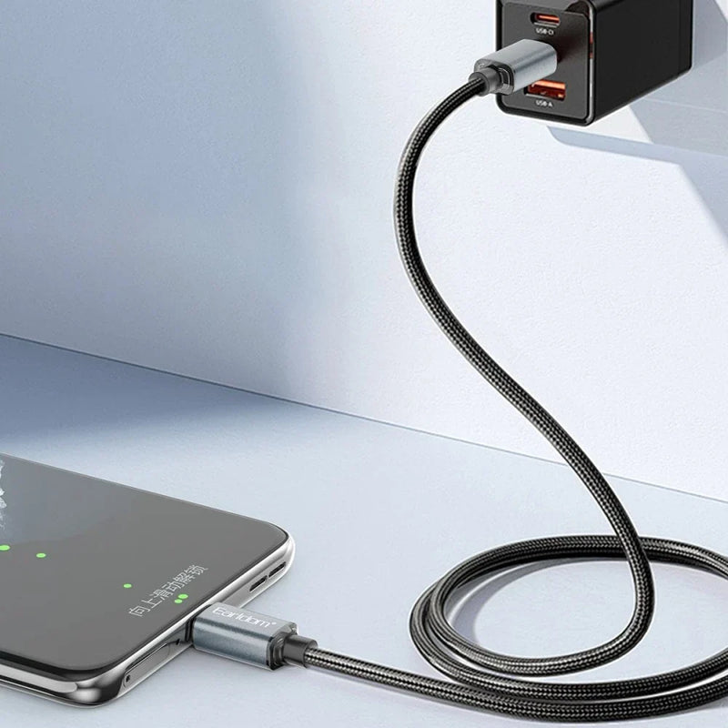 Kabllo Earldom EC-200C Type-C në Type-C, 60W, 2m