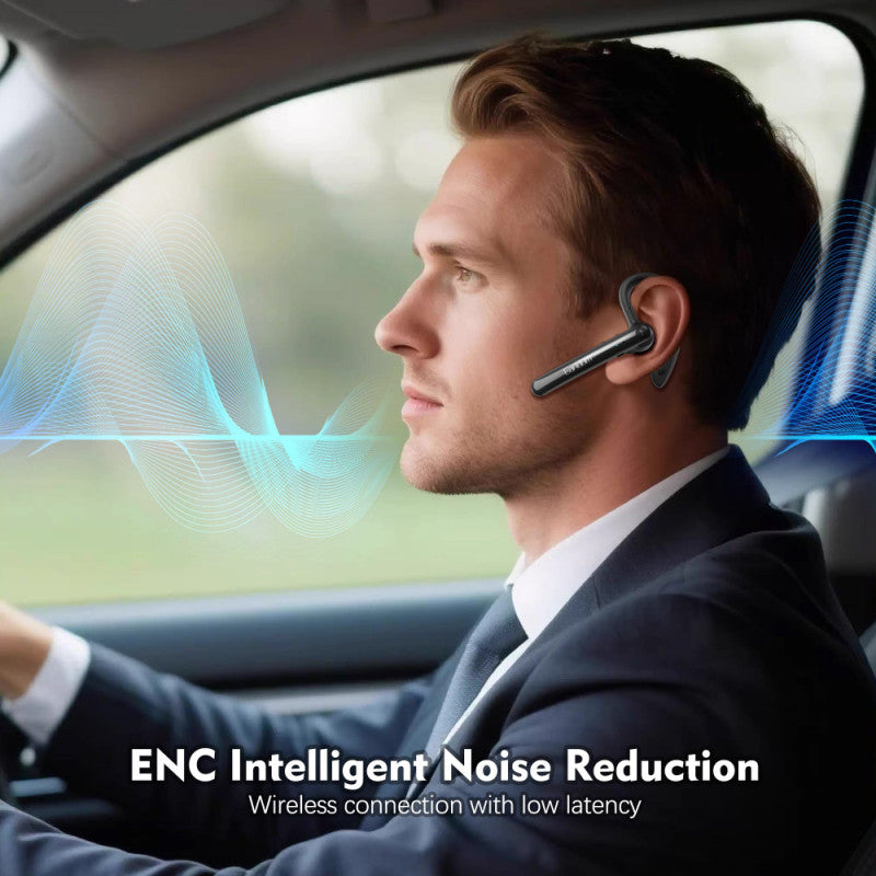 Dëgjuese për shoferë Earldom BH107, wireless Bluetooth, me ENC, deri 18 orë bateri