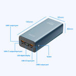 Powerbank Earldom PD36, 30000mAh, 22.5W Fast Charging, me ekran LED
