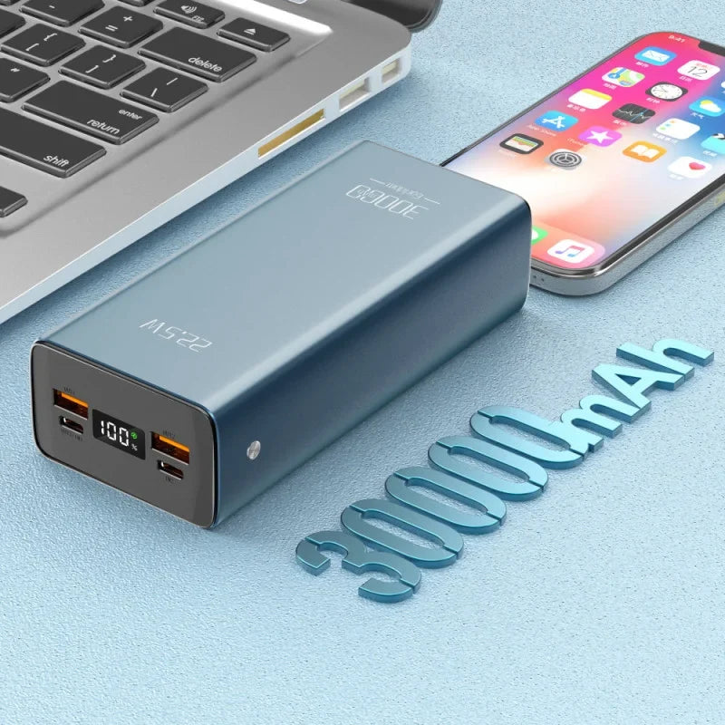 Powerbank Earldom PD36, 30000mAh, 22.5W Fast Charging, me ekran LED