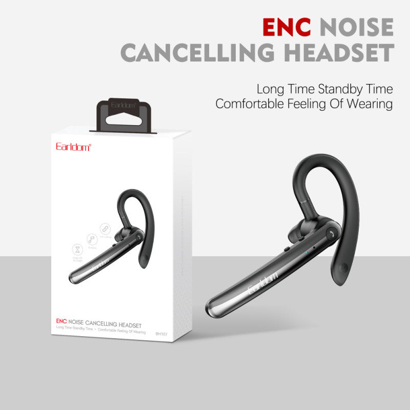 Dëgjuese për shoferë Earldom BH107, wireless Bluetooth, me ENC, deri 18 orë bateri
