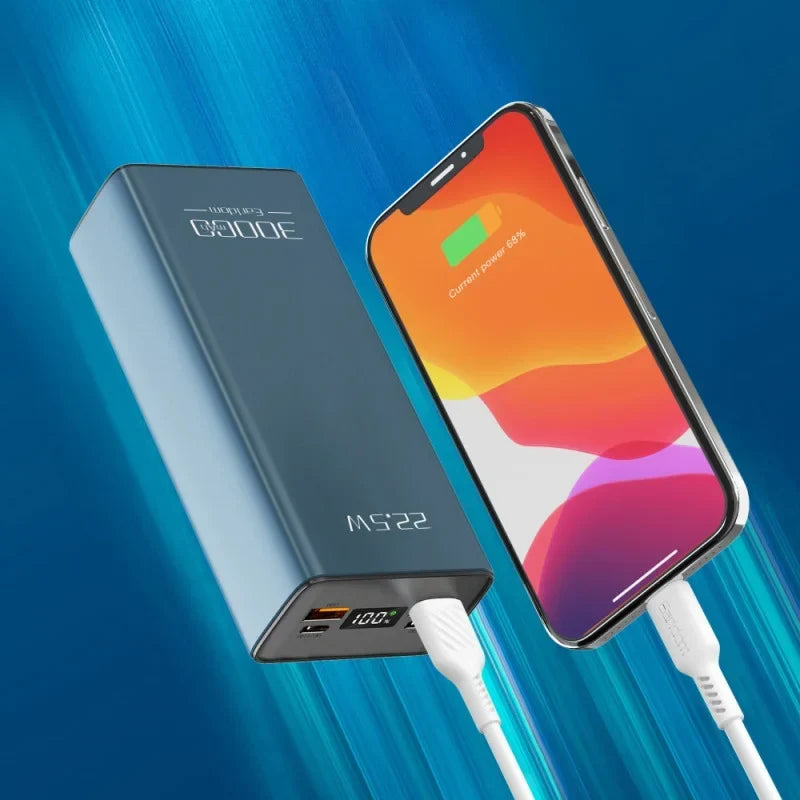 Powerbank Earldom PD36, 30000mAh, 22.5W Fast Charging, me ekran LED