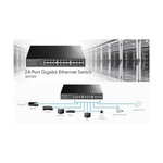 Gigabit Switch Cudy GS1024 3.0 – 24 Porta, 10/100/1000 Mbps, Unmanaged, Metal, Rack/Desk