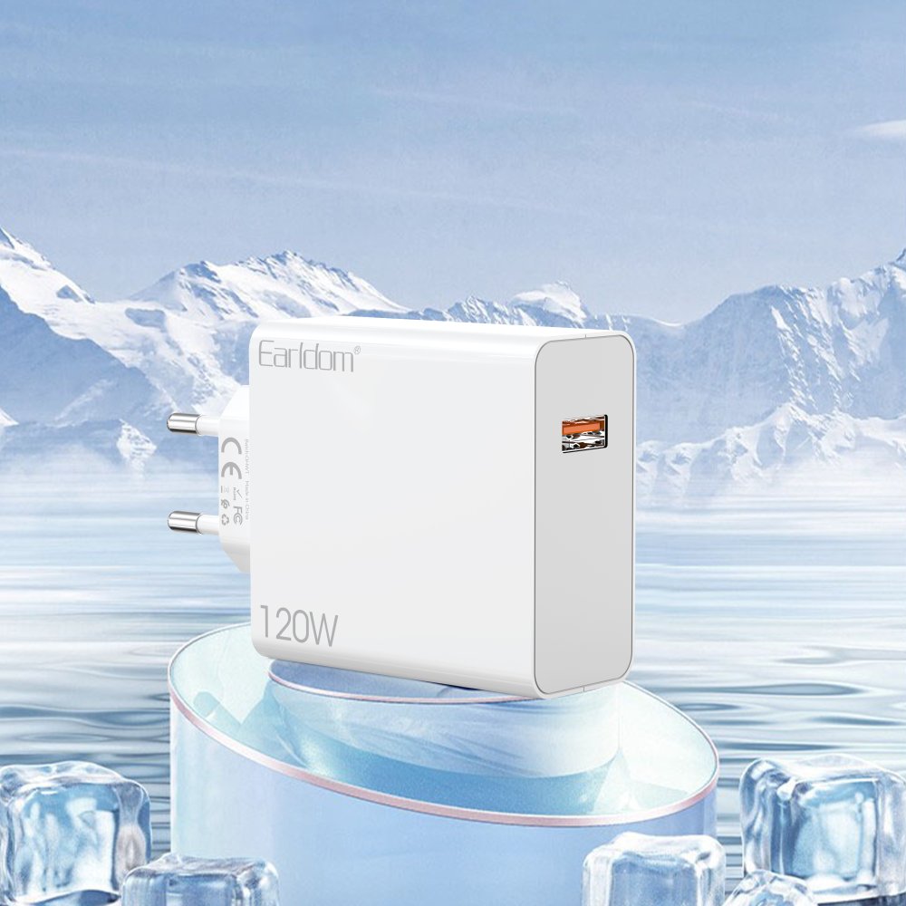 Adapter muri + kabllo Type-C Earldom EU48, 120W