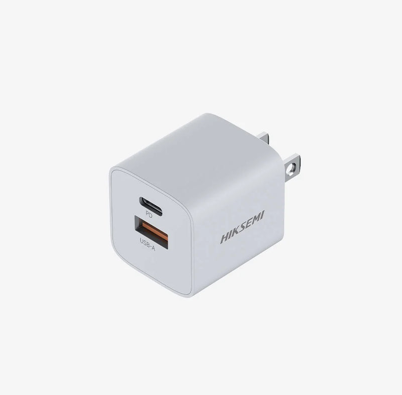 Karikues Hiksemi HS-HUB-GaN33 –  GaN 33 W (1 × USB-C + 1 × USB-A, Prizë Amerikane)