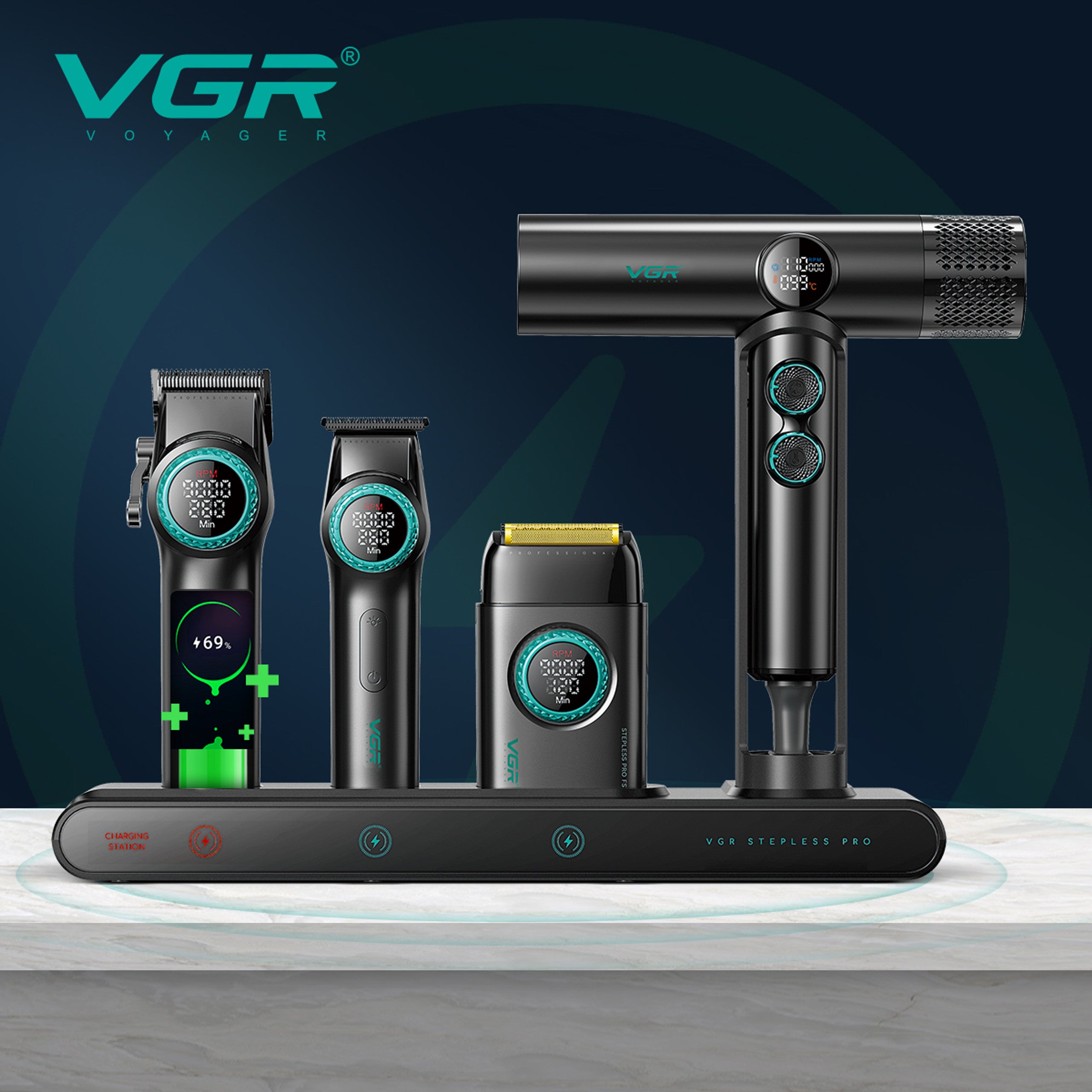 Set Profesional VGR Stepless 4n1