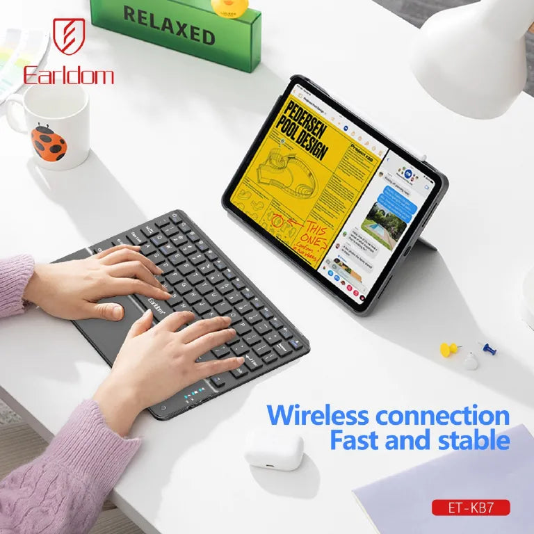 Tastierë për celular/tablet Earldom KB7, me touchpad, bateri 150mAh