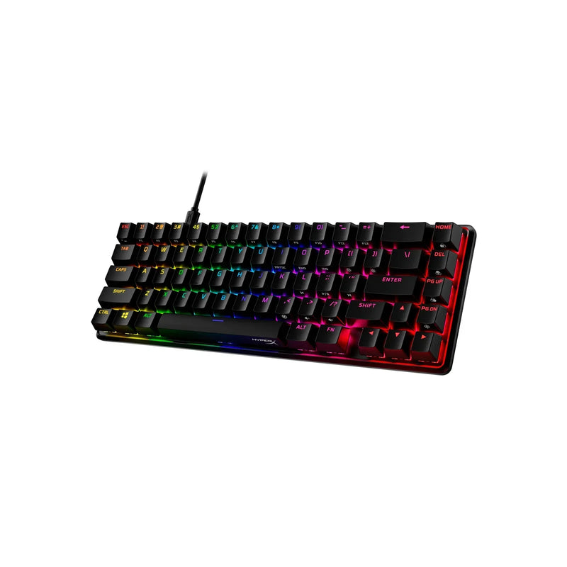 Tastierë Gaming Mekanike HyperX Alloy Origins 65 – Switch HyperX Aqua, Ngjyrë e Zezë