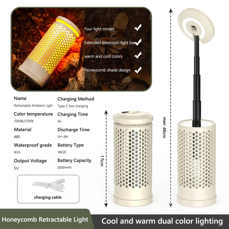 Drita Teleskopike per Kamping "CampLight Pro"