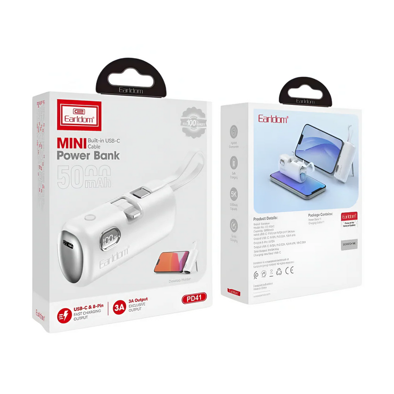 Mini Power Bank 2- ne- 1 PD41C