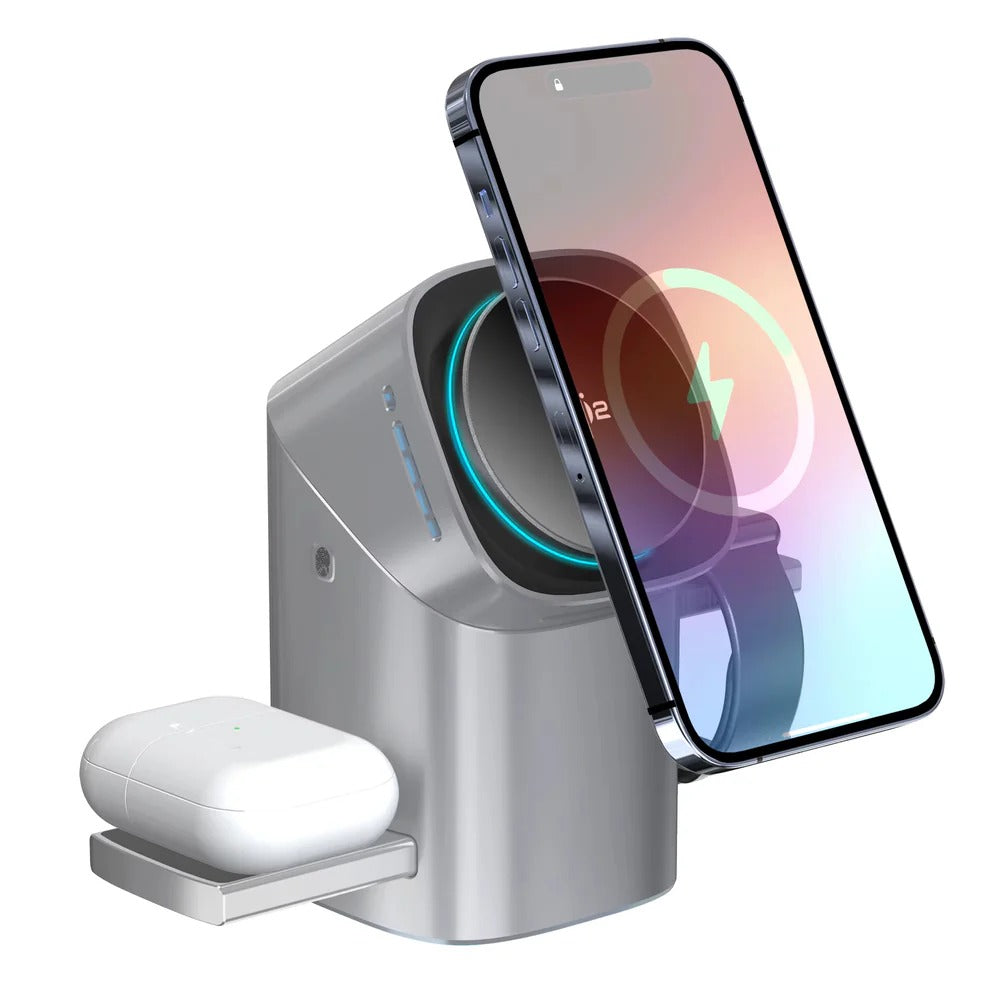Qi2 3- in- 1 Magnetic Wireless Charger