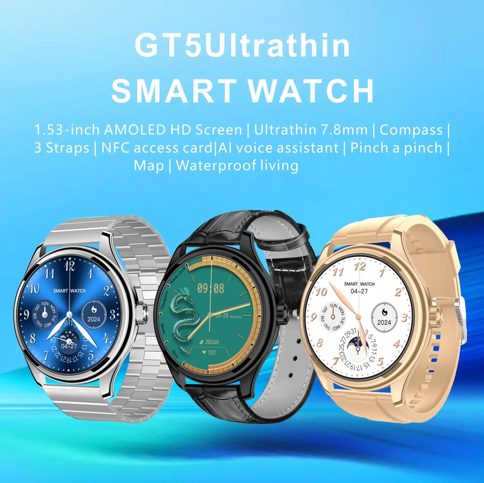 Hommtel Germany GT5 Ultrathin Smart Watch