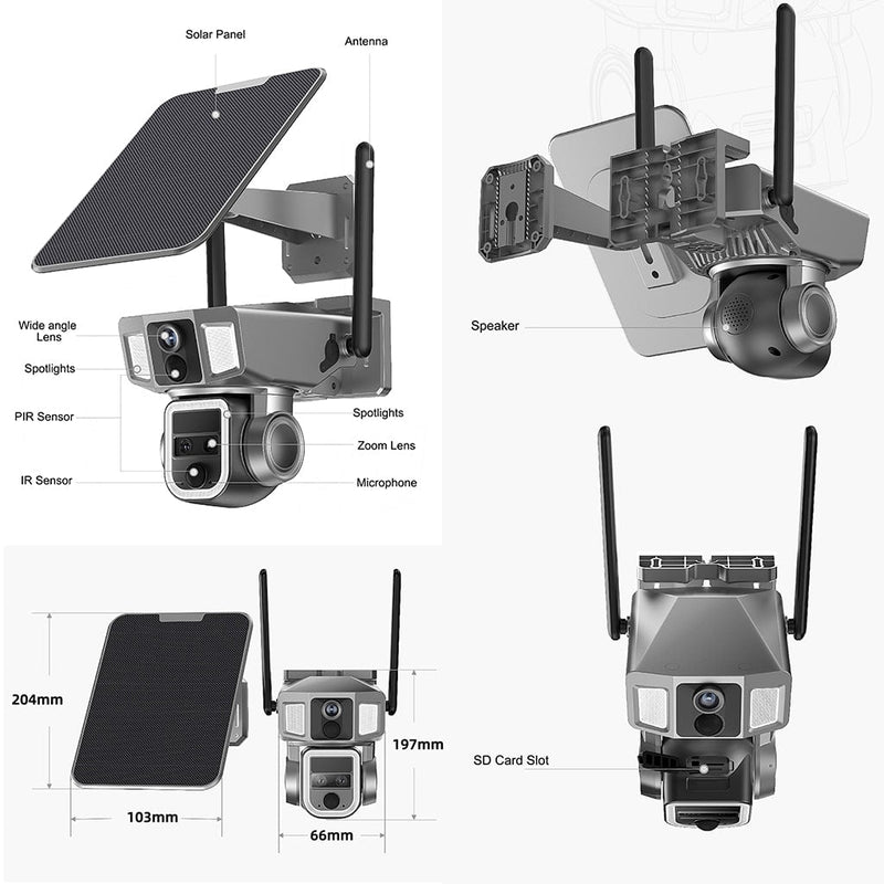 Kamere WiFi Tri Kamera (Lense) 12. 0MP 10X Zoom