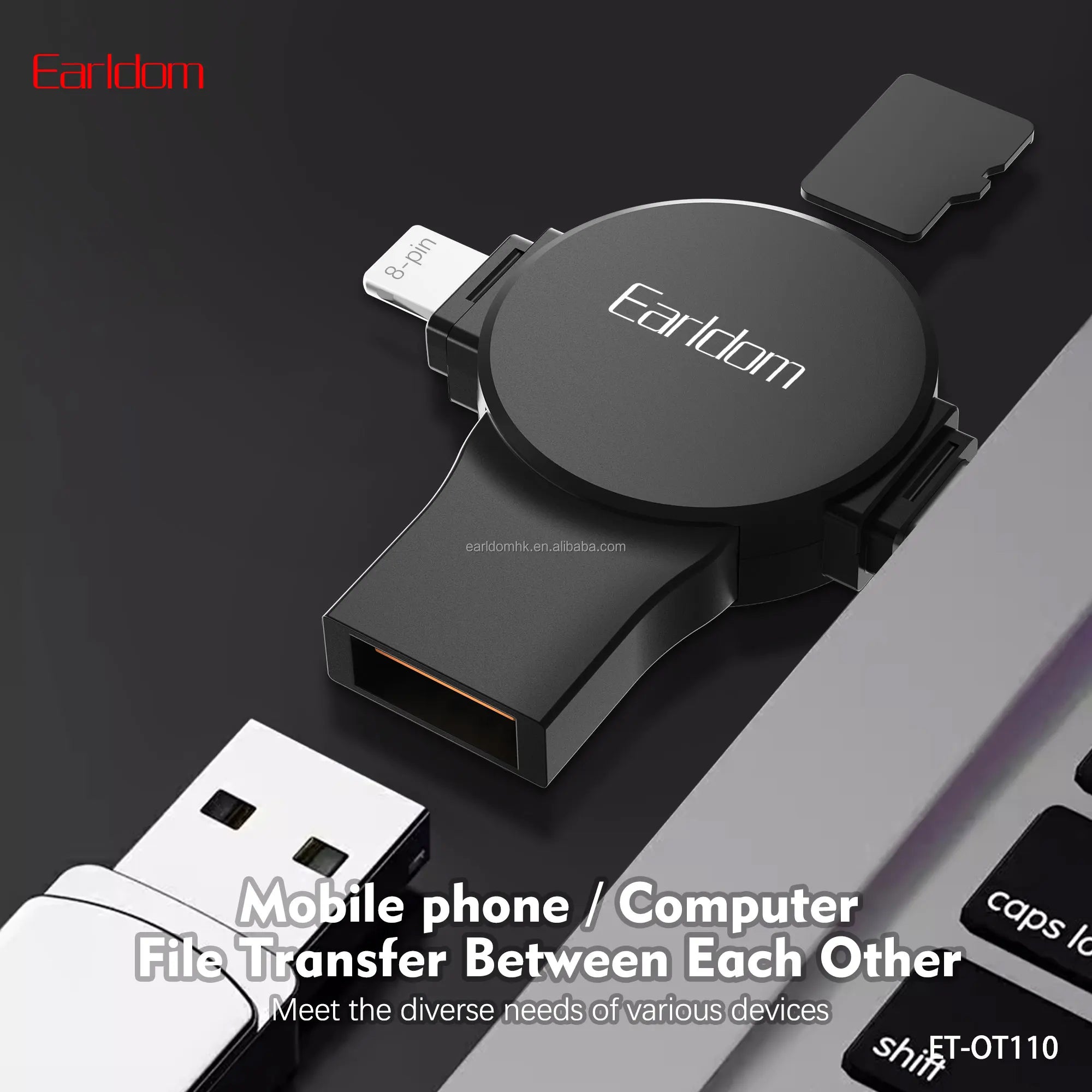 Mini SD Card Lexues per USB- C Earldom OT- 92C