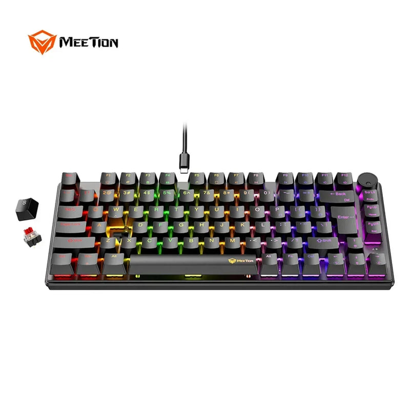 Tastierë Mekanike Gaming MEETION MK006 Pro (Red Switch, USB, e Zezë)