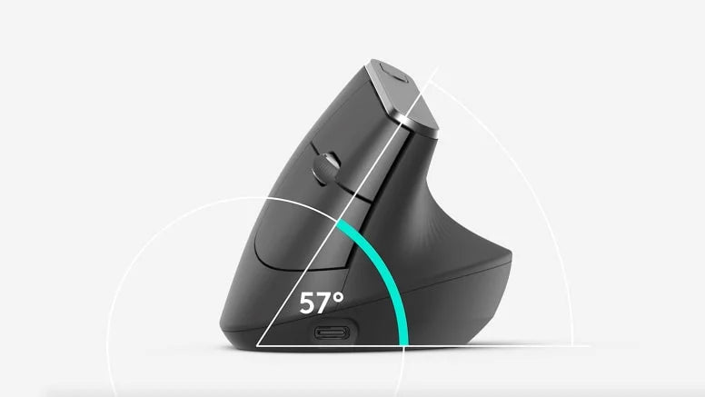 Maus Vertical Logitech MX Vertical – Wireless, Bluetooth & 2.4GHz, 4 000 DPI